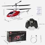 VATOS RC Helicopter 2.4G with LED One Key Take Off Indoor Flying USB Charging view 7