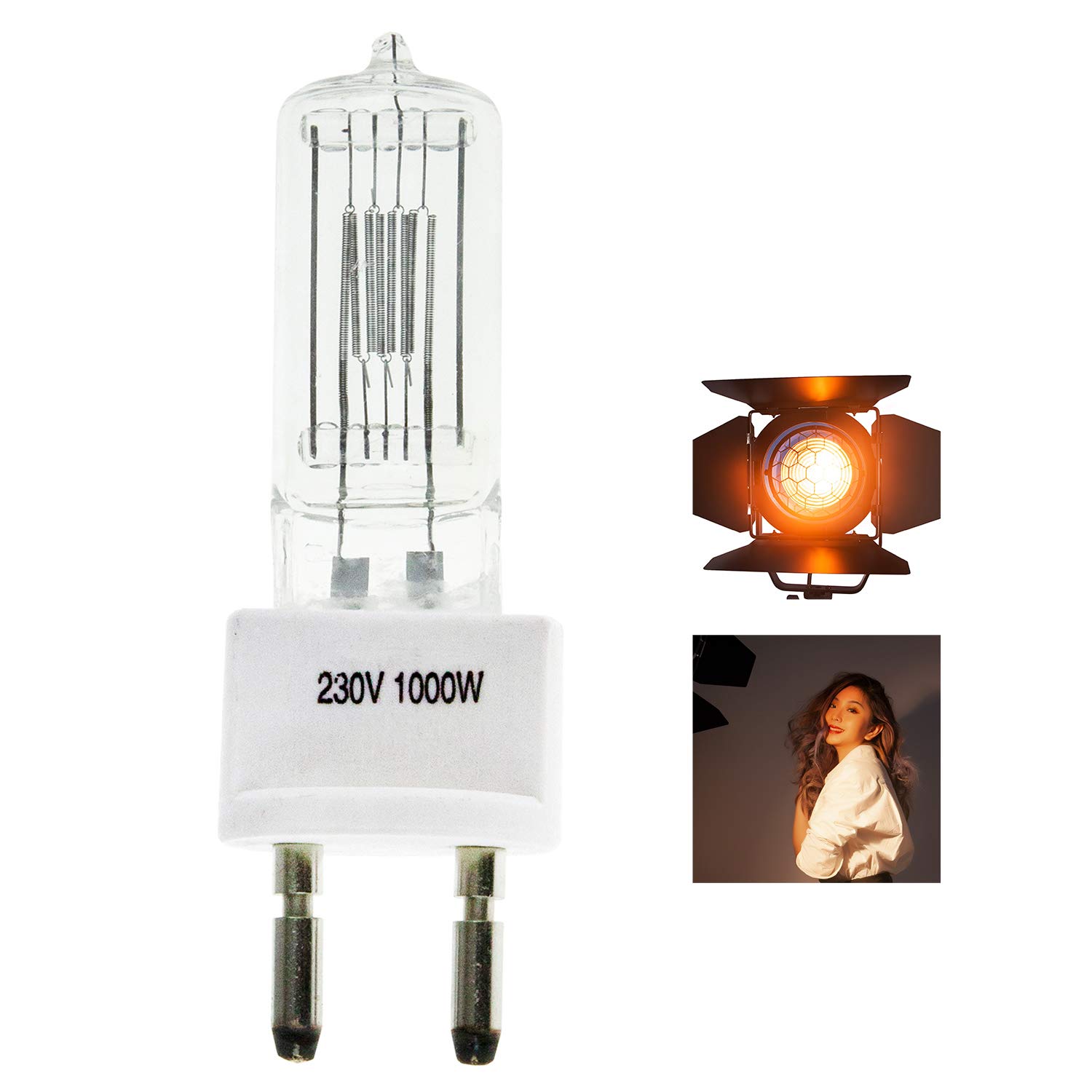 PYXEL STUDIO 1000W Bulb for Fresnel Tungsten Video Continuous Lighting Pro Video