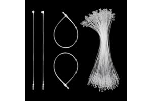 SHRJ 2000Pcs Plastic Fastener Hang Tag Snap Lock White for Retail Store Accessory Price Pins (7 Inch)