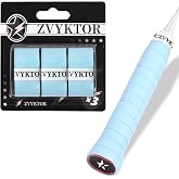 ZVYKTOR Tennis Racket Grip Tape 3 Pack,Tacky PU Overgrip for Tennis Rackets | Ultra-Thin Tacky PU Tennis Overgrip, Sweat-Absorbing Anti-Slip Tennis Racket Grip Tape for Tennis, Badminton &amp; Pickleball