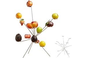 Exploded Fruit Bowl: Exploding Fruit Bowl Stand, Fireworks On The Dinner Table, Stainless Steel Aesthetic 360° Display Rack, 