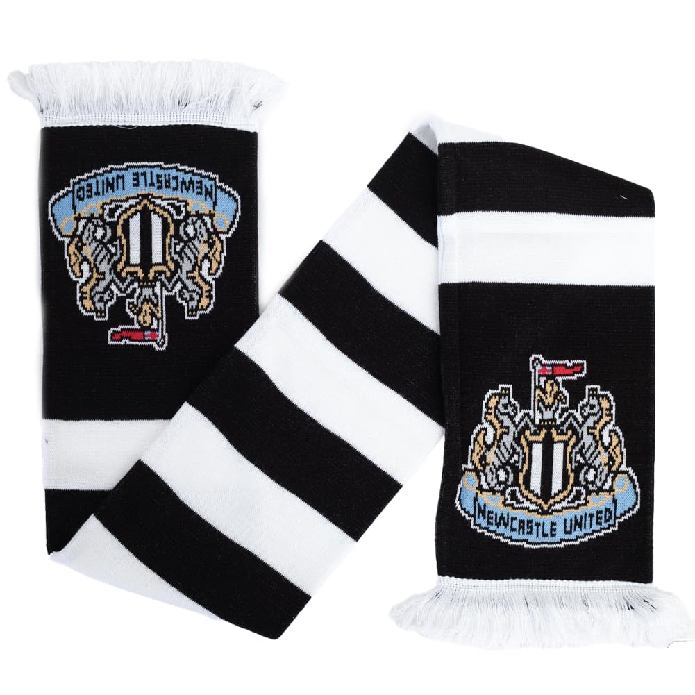 Newcastle United Official Football Crest Traditional Fans Bar Scarf (100% Acrylic)
