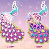 Imagimake Mirror Mosaic Butterfly & Peacock 450+ Foil Stickers Kit view 3