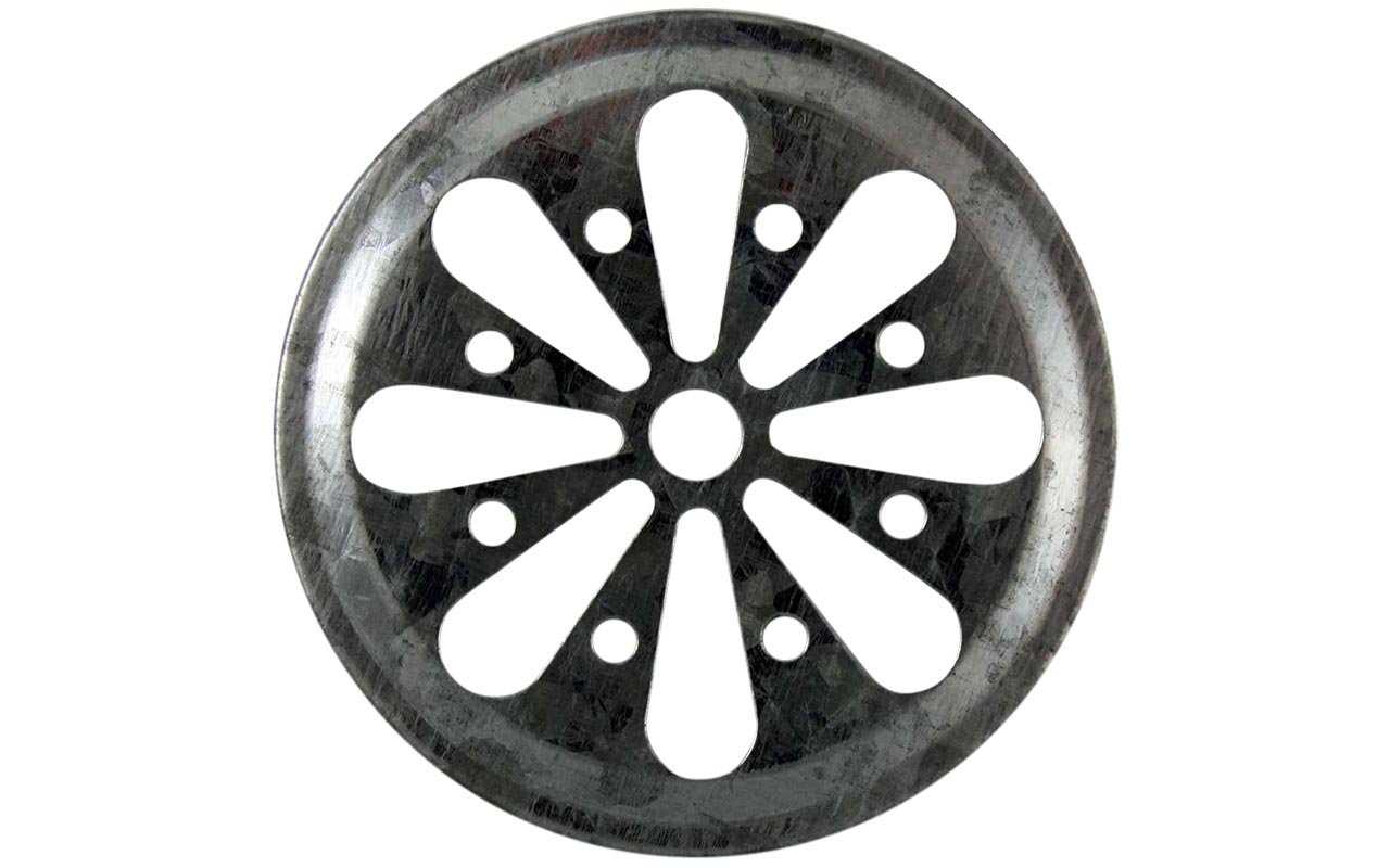Daisy Cut Galvanized Metal Lid Inserts for Mason Jars (10 Pack, Regular Mouth)