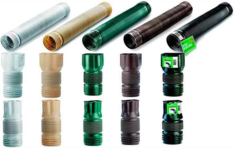 Flex-Drain ADP53102 Downspout Adaptor, Landscaping Drain Pipe Adapter 3 by 4 by 4-Inch : Gutter : Garden & Outdoor