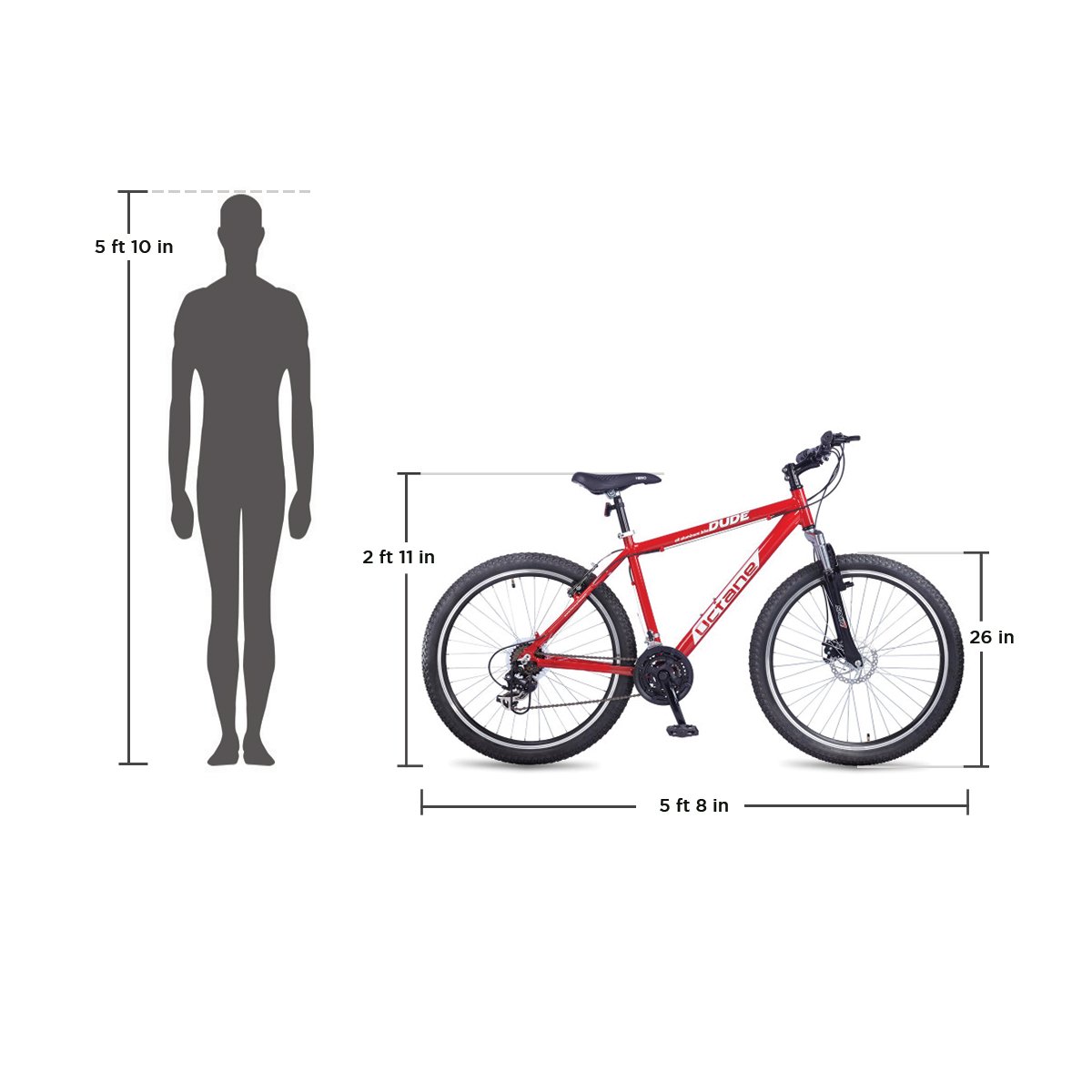 Hero Octane 26t Dude 21 Speed Cycle 
