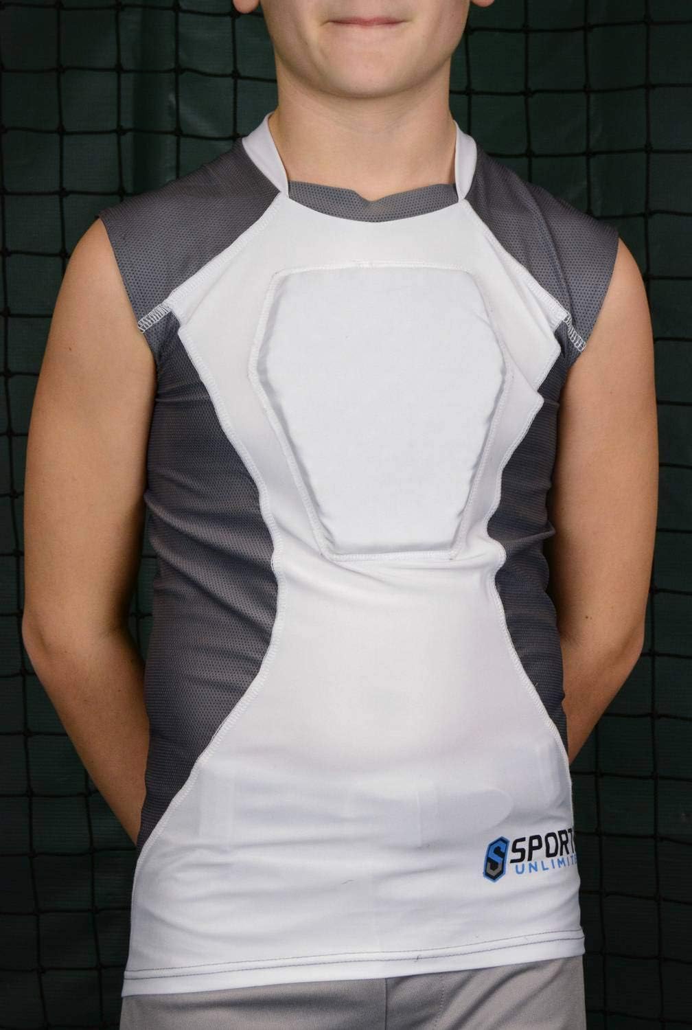 Sports Unlimited Diamond Shield Youth Baseball Sternum Guard Shirt : Sports & Outdoors