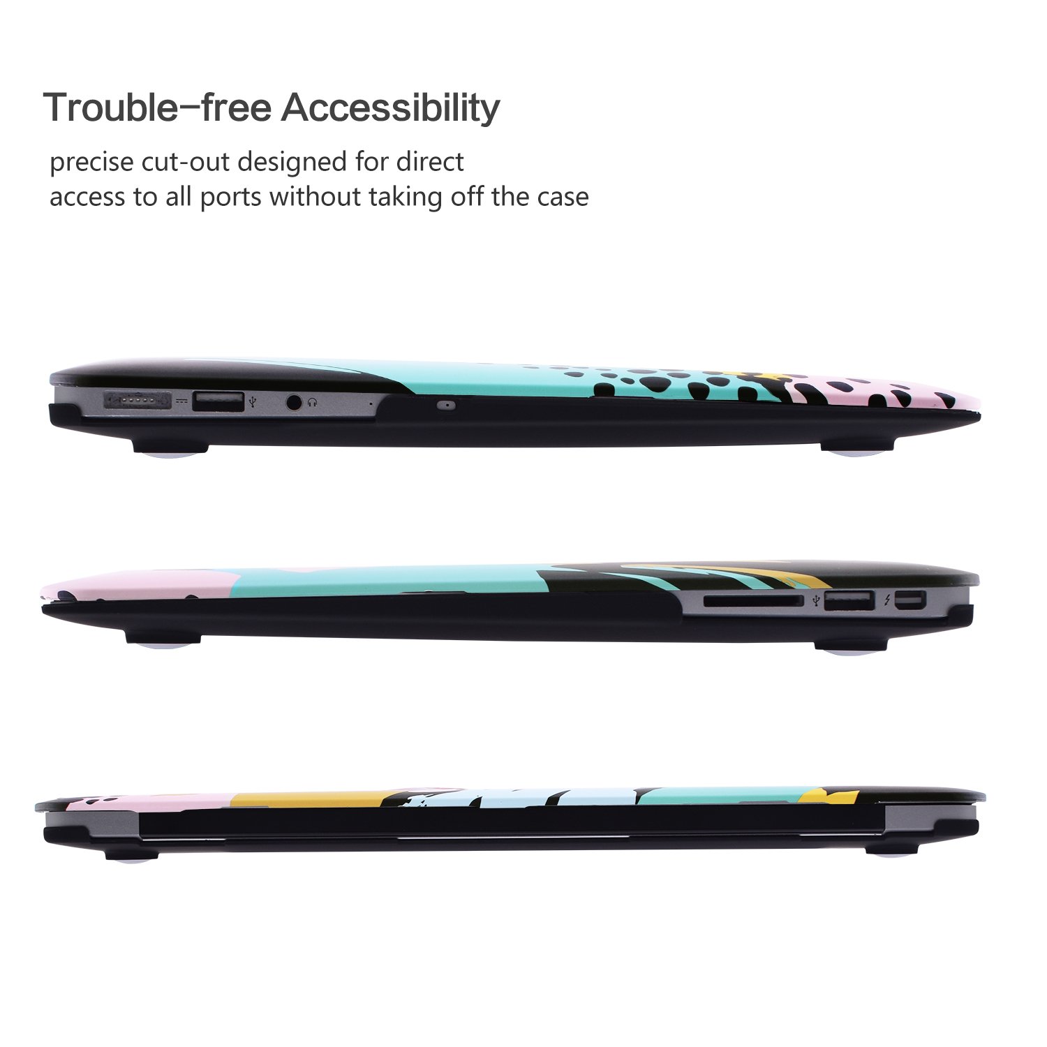 EGONE Macbook Pro 13 Inch Hard Plastic Protective Case Shell For Model A1706/A1708(2016-1017，Art