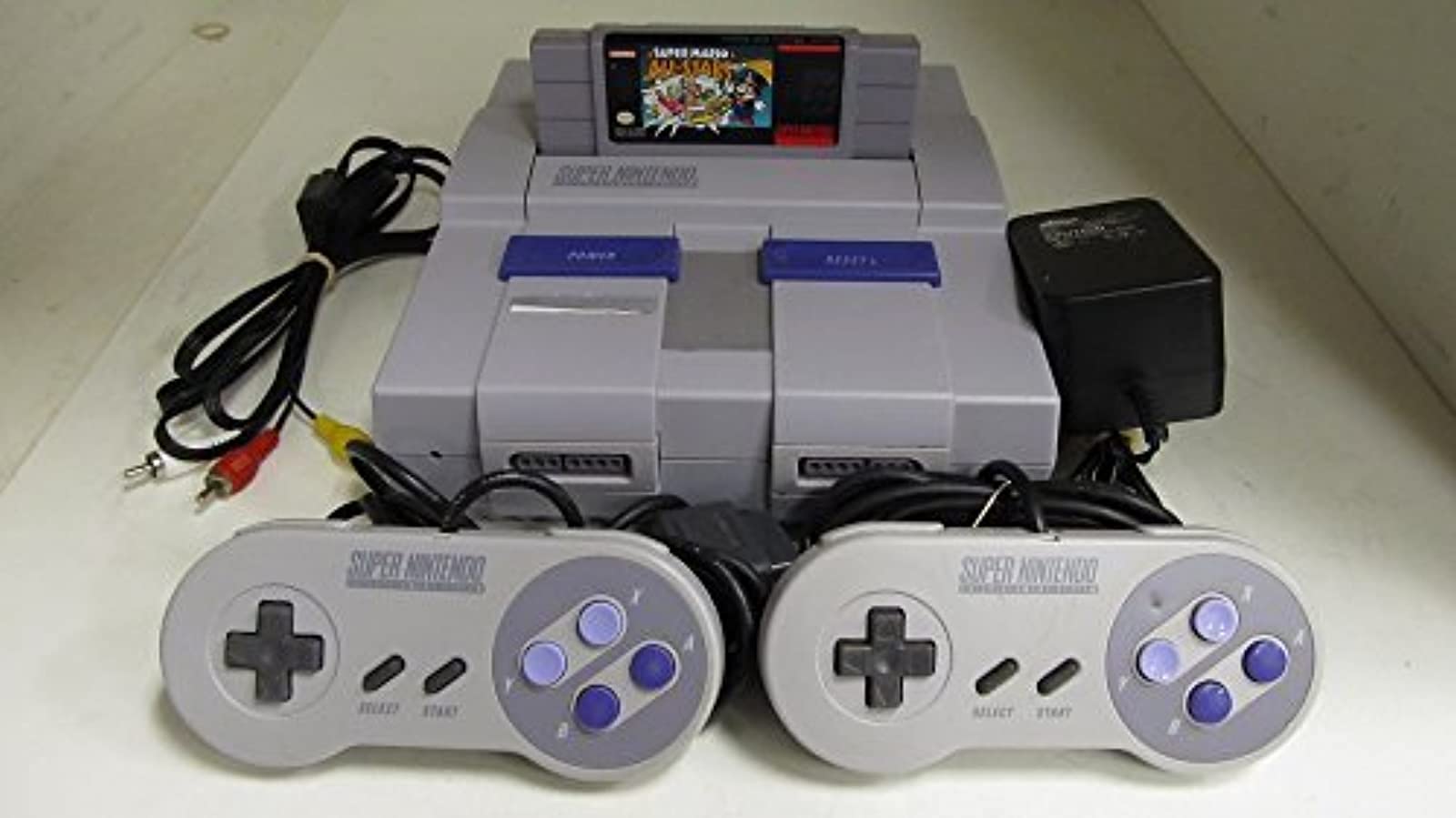 Super Nintendo SNES with Mario All stars 4 games on one cartridge