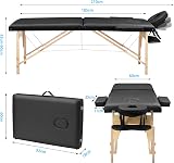 Eccellensedie Portable Massage Table 2-Zone Foldable Beauty Bed view 2