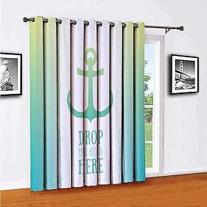 Cortinas náuticas para puerta corredera, cortinas de patio, ilustración