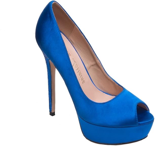 royal blue platform shoes