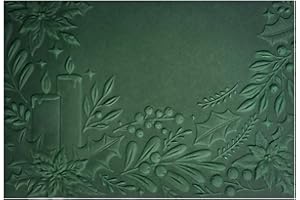 BAOFALI 3D Embossing Folder for Card Making, Flowers Lit Candles Clear Plastic Texture Fades Embossing Folder Template for Scrapbooking and Other Paper Craft Album Stamps DIY Decoration