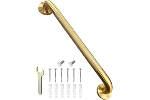 IJDD Bathroom Grab Bars for Seniors 1.25'' Diameter Anti-slip Safety Grab Bar Knurled Grip 304 Stainless Steel Shower Handle 