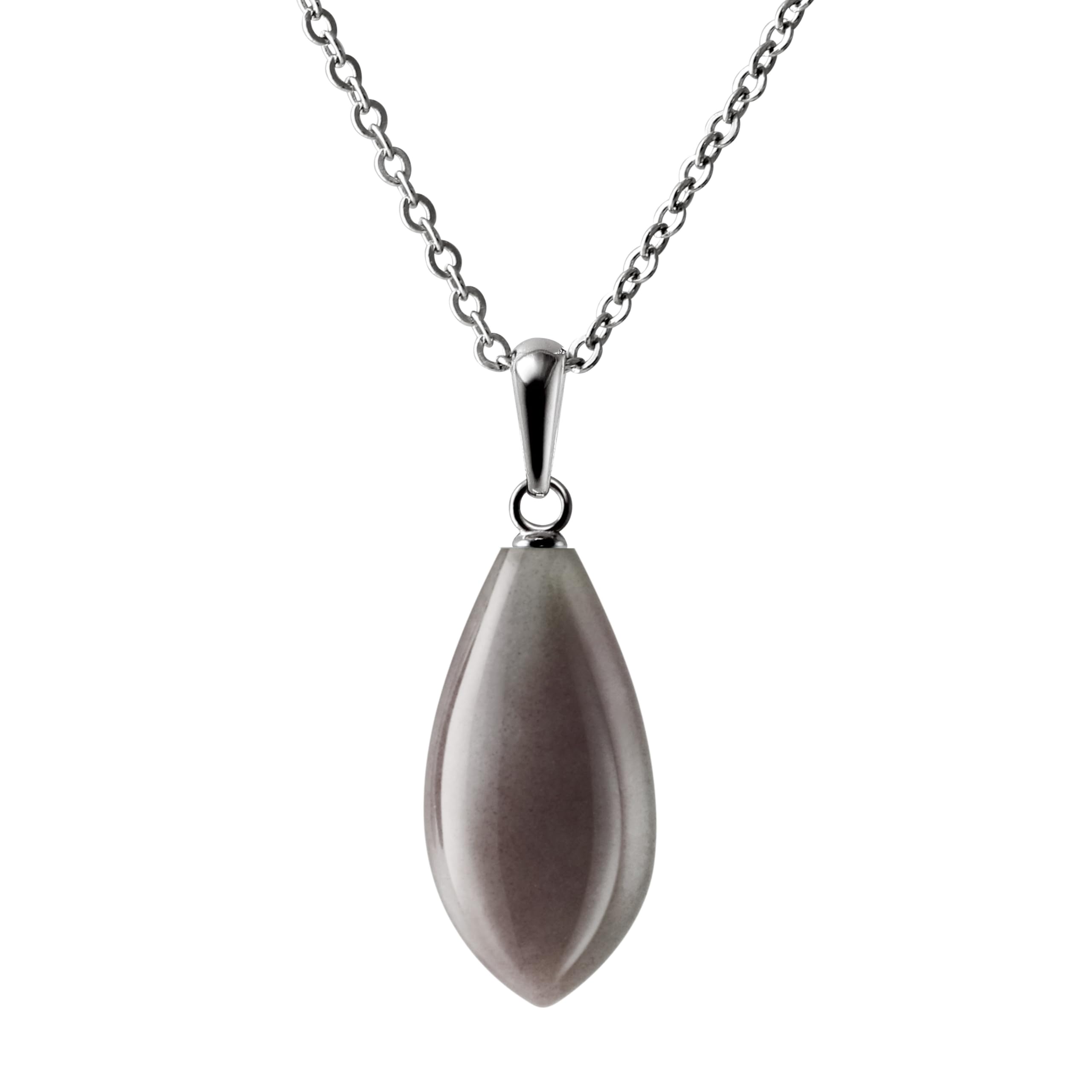 Franki Baker Sterling Silver & Bloodstone Pendant Necklace. Chain length: 50cm