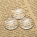 Glass Cabochons Dome Tiles, 30PCS 20mm, Thickness 5.8mm, Clear Round Flat Back Dome Cabochons Set for DIY Craft Photo Charms, Cameo Pendants, Rings, Necklace and Jewelry Making