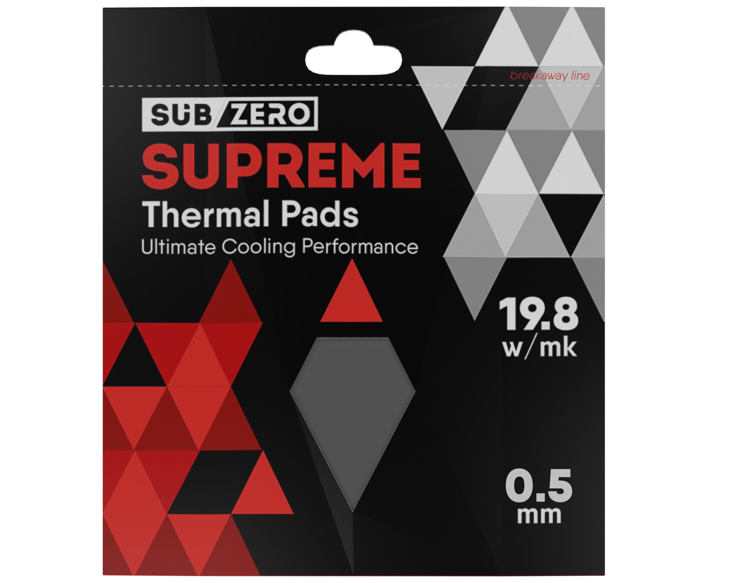 subZero SUPREME 19.8w/mk Thermal Pad, 100x100, Soft Thermal Compound, Ideal Gap Filler for GPU/Laptop Heatsink/GPU/CPU/LED Cooler (0.5mm)