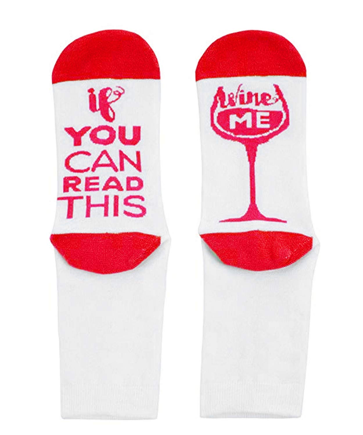 MAIKANONG Crew Socks Cotton Novelty Knitted Socks for Women Men Unisex 1-3 Pack Word Socks