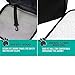 PetAmi Small Dogs and Cat Backpack Carrier, Airline Approved Pet Backpack Carrier, Ventilated, Safety Strap, Buckle Support Designed for Hiking Travel Camping Outdoor, Max 18 lbs (Black)