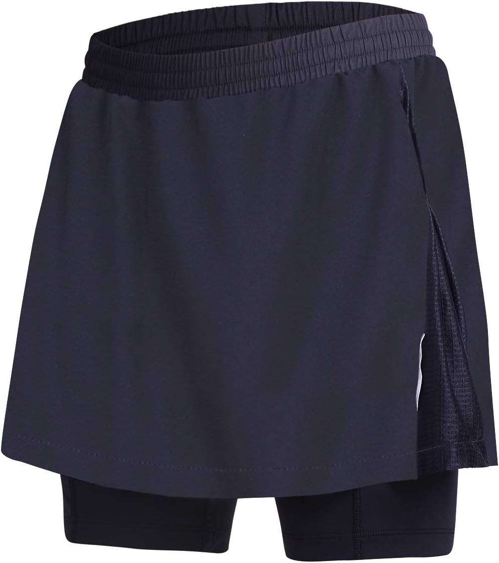 beroy Women Quick Dry and Breathable Cycling Skirt Shorts,Bike Skorts Pantskirt with 3D Padded
