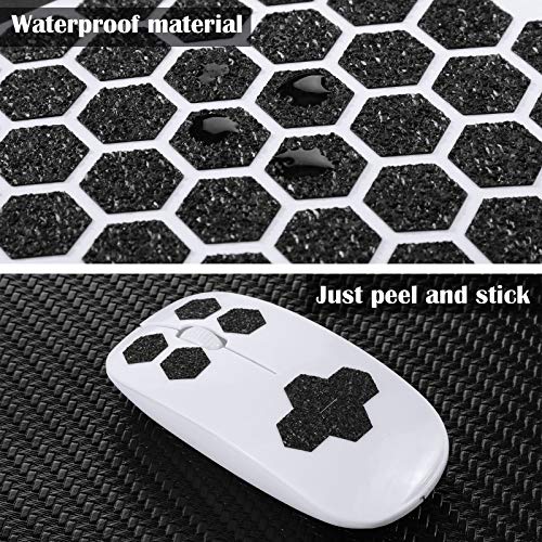 4 Sheets Phone Grip Tape Stickers Hexagon Decal Tapes AntiSlip Rubber