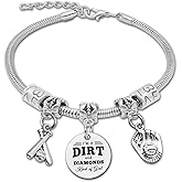 DlaeKua Softball Gift for Bracelet Softball Lover Gifts Inspirational Gifts for Women Softball Team Gifts Softball Coach Appreciation Gifts Birthday Gifts for Friends Gifts