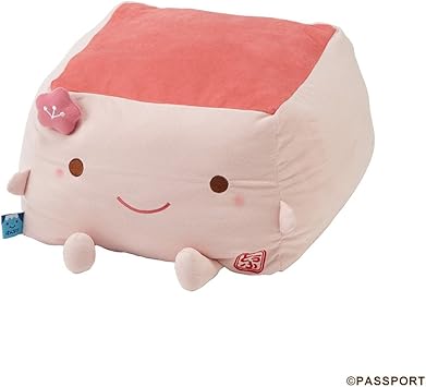 Amazon Com Passport Hannari Tofu Premium Stuffed Animal Cushion L