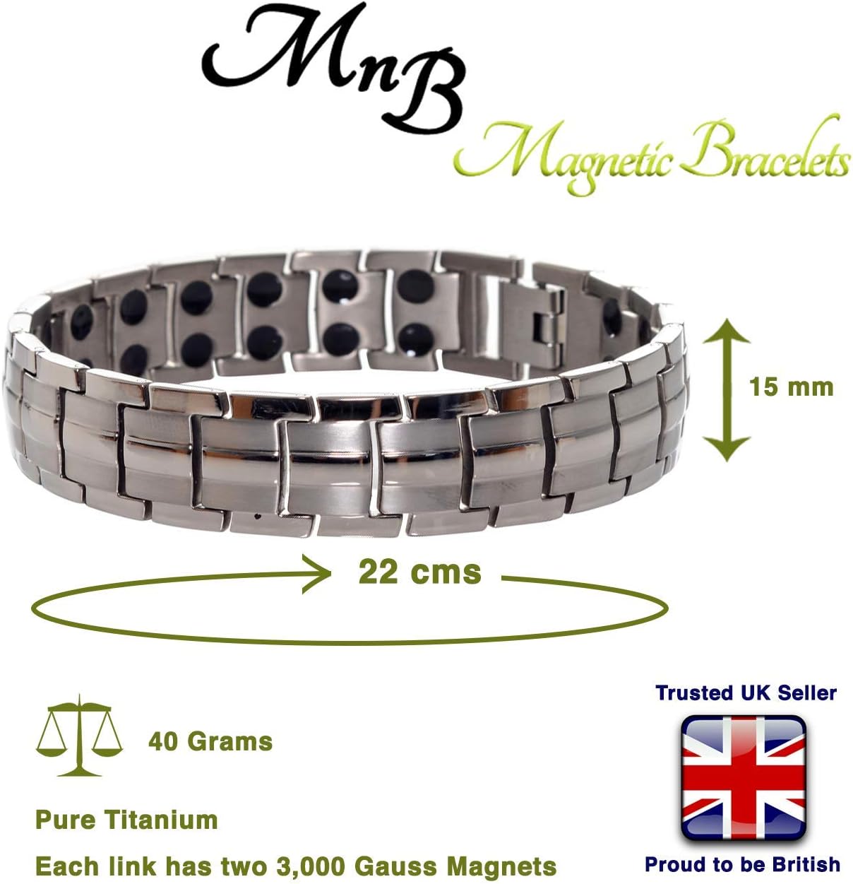 Titanium Bracelet (Silver) - Image 3