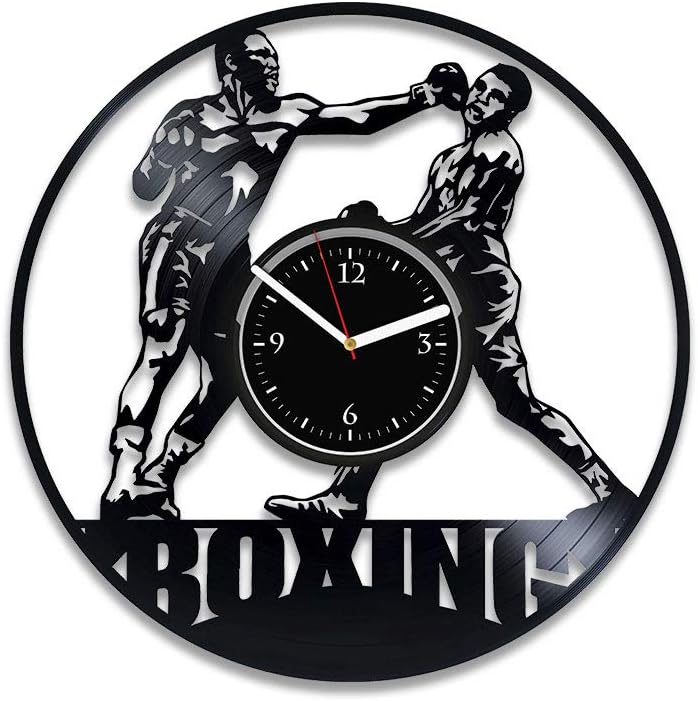 Clock Boxing Vinyl Record Clock Boxing Wall Clock Vintage