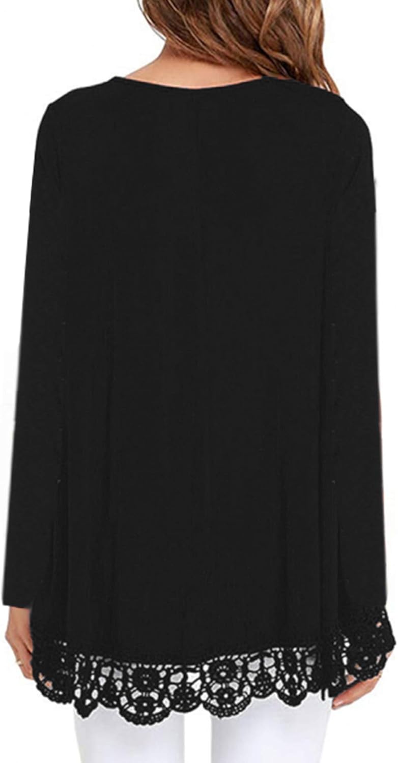 Arshiner Girls Casual Tunic Tops Long Sleeve Loose Soft Blouse T-Shirt for 4-13 Years: Clothing