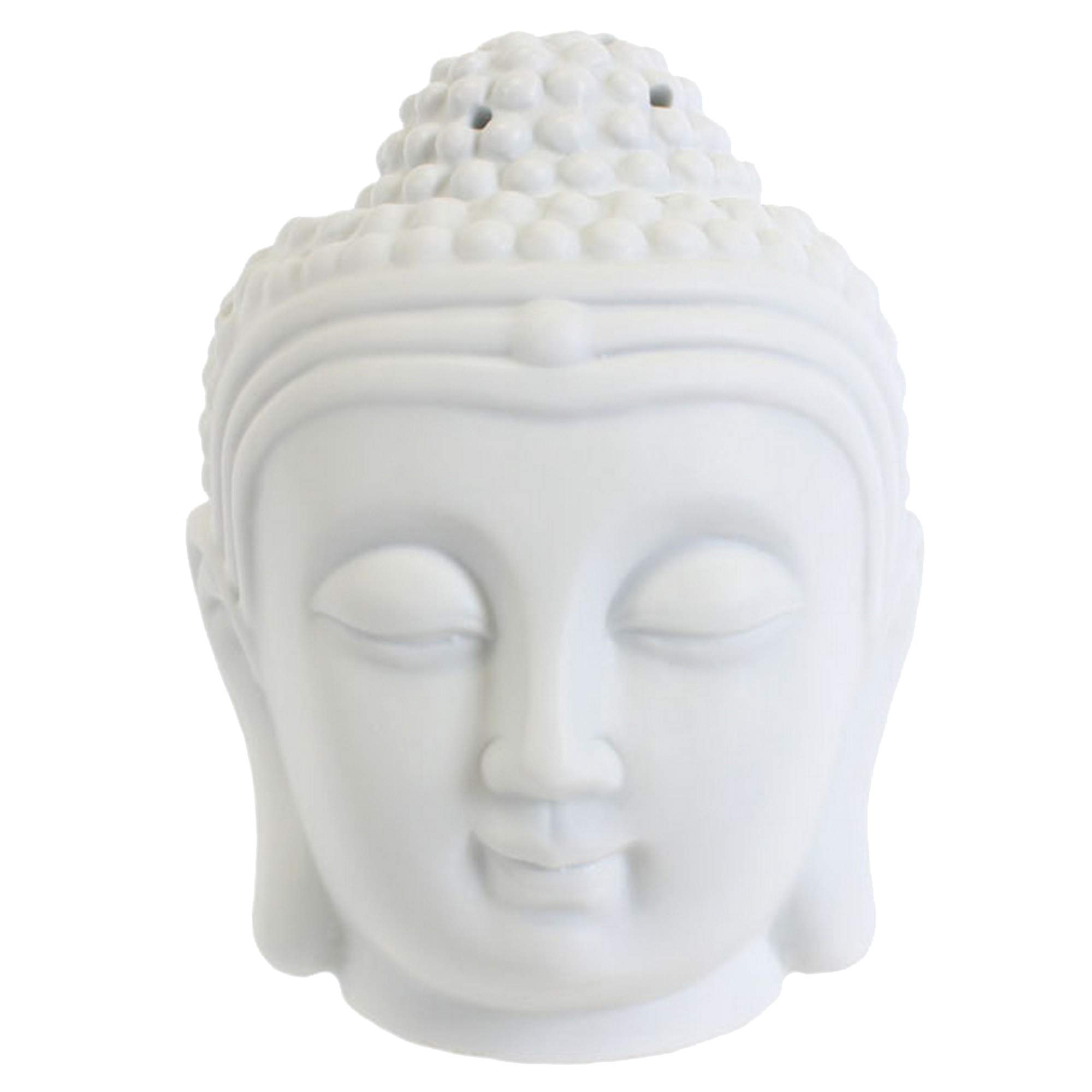 Buddha Head Oil Burner White