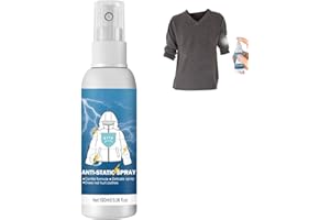 Anti Static Spray - Natural Static Cling Remover - Portable Anti-Static Spray Odorless for Clothing, 3.5fl oz / 100ml Xinrimo