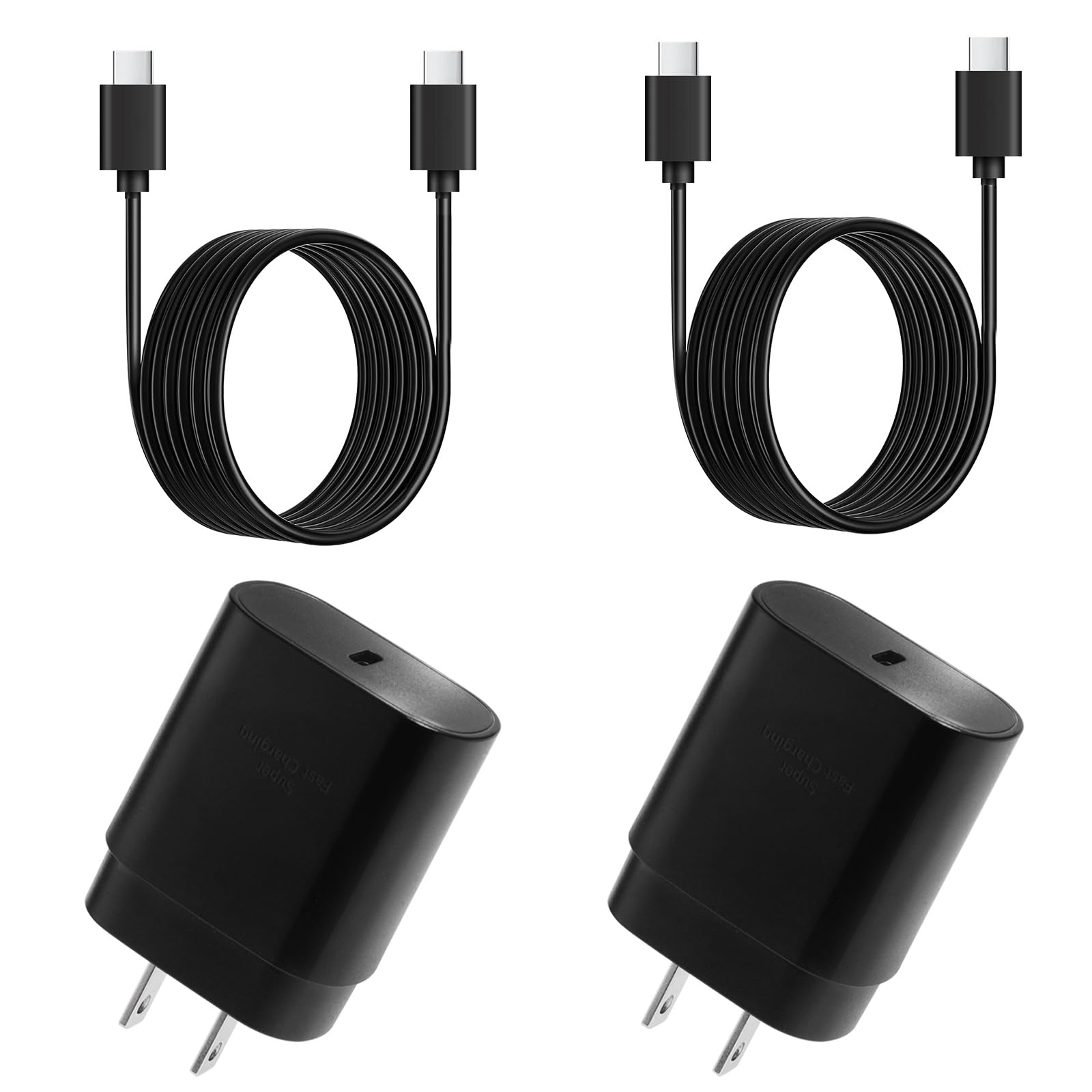 Super Fast Samsung Android Phone Charger,25W Samsung Charger Fast Charging,2Pack Quick Type C Chargers 10FT USB C Chargers Cable for SamsungGalaxy S26 Ultra/S26+/S26/S25 Ultra/S24+/S23/S22 FE/S21+/S20