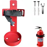 ZHLZHL 2.5LB Small Fire Extinguisher Mount with Quick Release Strap | Heavy-Duty Metal Mounting Bracket,Adjustable Straps,Rust-Proof Design,Quick Installation,for Garage,Workshop,Utility Room