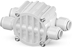 WECO FILTERS CHANGING THE COURSE OF WATER PURIFICATION WECO Automatic Shut Off Valve Quick Connect for Reverse Osmosis Water Systems - ¼ Inch Ports Valve for Water Purification Systems