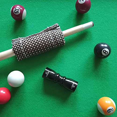 Maggift Pool Cue Scuff and Accessory Bowtie 3-in-1 Billiard Cue Tip Tool with Billiards Cue Shaft Slicker and Cue Cleaner Tool (Black) - Thumbnail 5