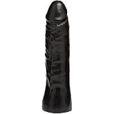 Doc Johnson Vac-U-Lock CodeBlack - 7 Inch Thin Dong - FIRMSKYN Dildo - F-Machine and Vac-U-Lock Harness Compatible Dildo - for Adults Only, Black