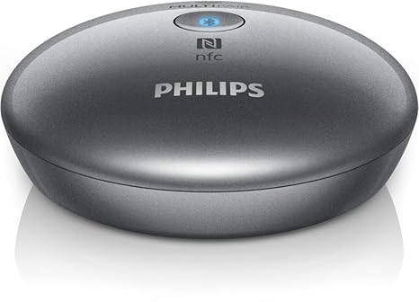 PHILIPS AUDIO AEA2700/12 Bluetooth Hifi-Adapter mit Optical Out (NFC, Multipair) silber