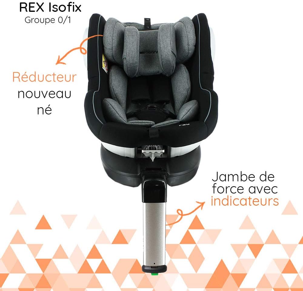 siege auto avec jambe de force