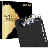 Yskbilm (3 Pack) Camera Lens Protector for iPhone 17e / iPhone 16e, Anti Scratch, Bubble Free,Tempered Glass Screen Protecto