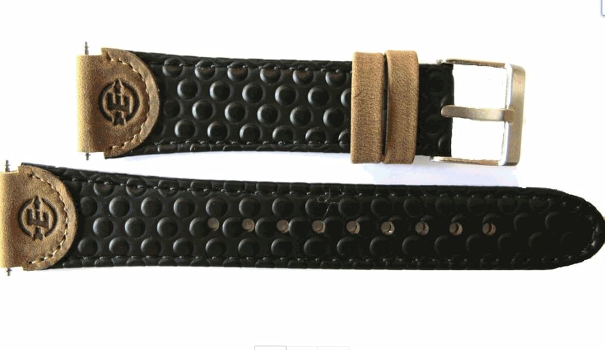 Timex Expedition Water Resistant Leather Watch Band, Black, Brown