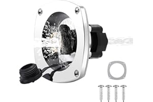 Kooprimit RV Water Inlet with Regulator, Built-in Check Valve & Pressure Control, 3/4" GHT Inlet & 1/2" NPT Outlet, Wall Mounted City Water Inlet for RVs, Campers, Trailers & Marine