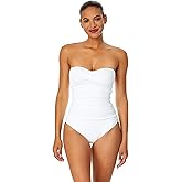 Anne Cole Womens Twist Front Shirred One Piece Swimsuit