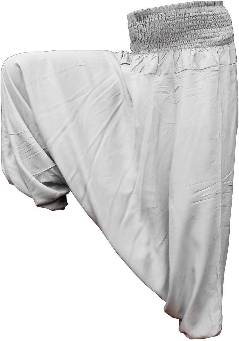 Aladin Harem Pants Unicolor, Unisex, in 2 Sizes, Super Soft and airy Natural Viscose