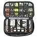 Electronics Organizer Travel Tech Case - Charge Cord, Slim Gadget, Charger Organizer Pouch Bag - Portable Cable Management Case