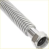EZ-Fluid 1-Inch FIP x 3/4-Inch FIP x 24-Inch Corrugated Flexible Stainless Steel Water Heater Connector Water Supply Line For