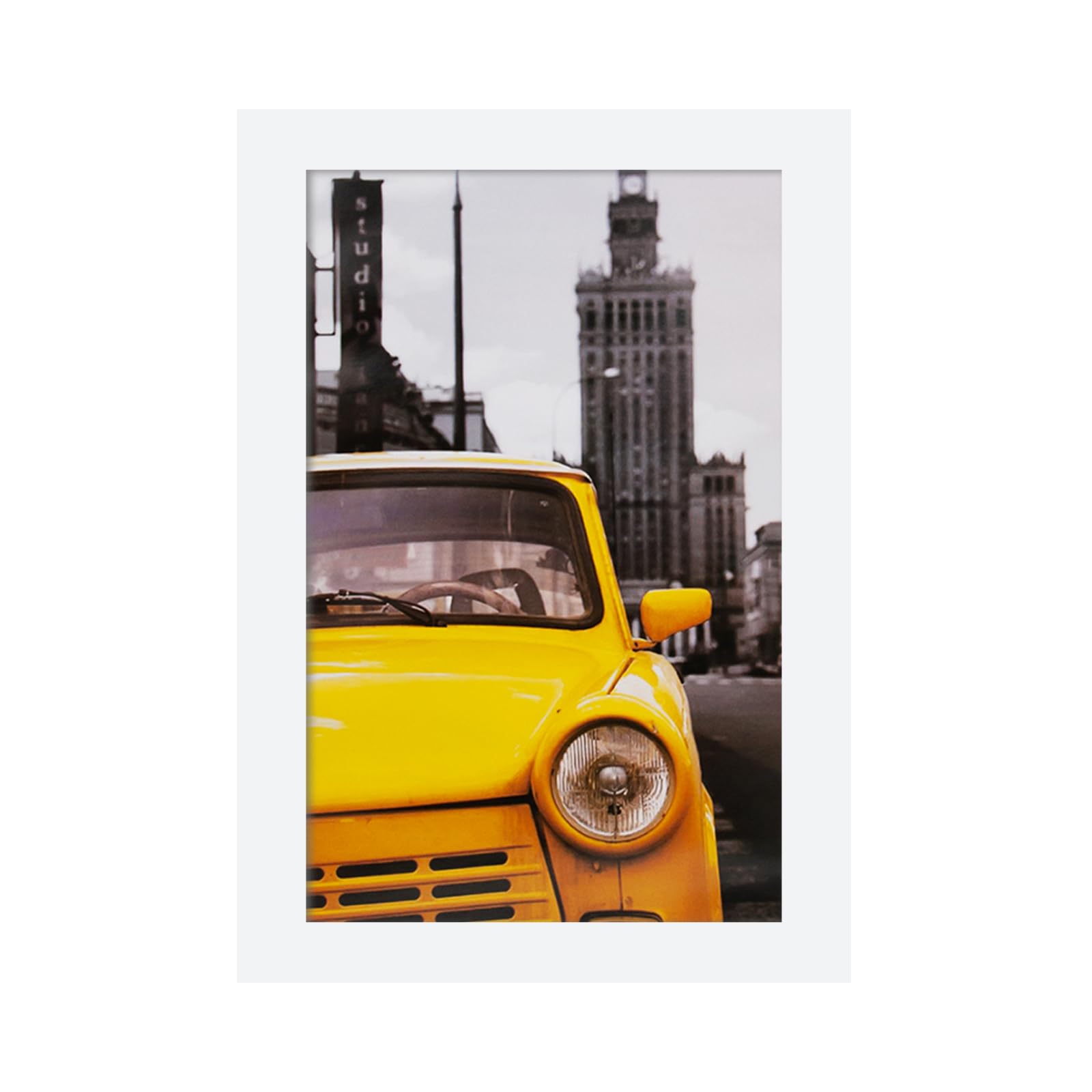 EGOFINE 9x6 White Photo Frames - Made of Solid Wood for Table Top and Wall Mounting — image 1