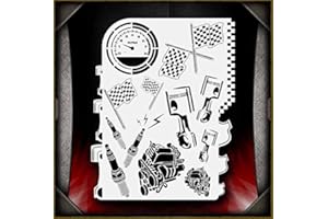 AIRSICK STENCILS Motorhead AirSick Airbrush Stencil Template