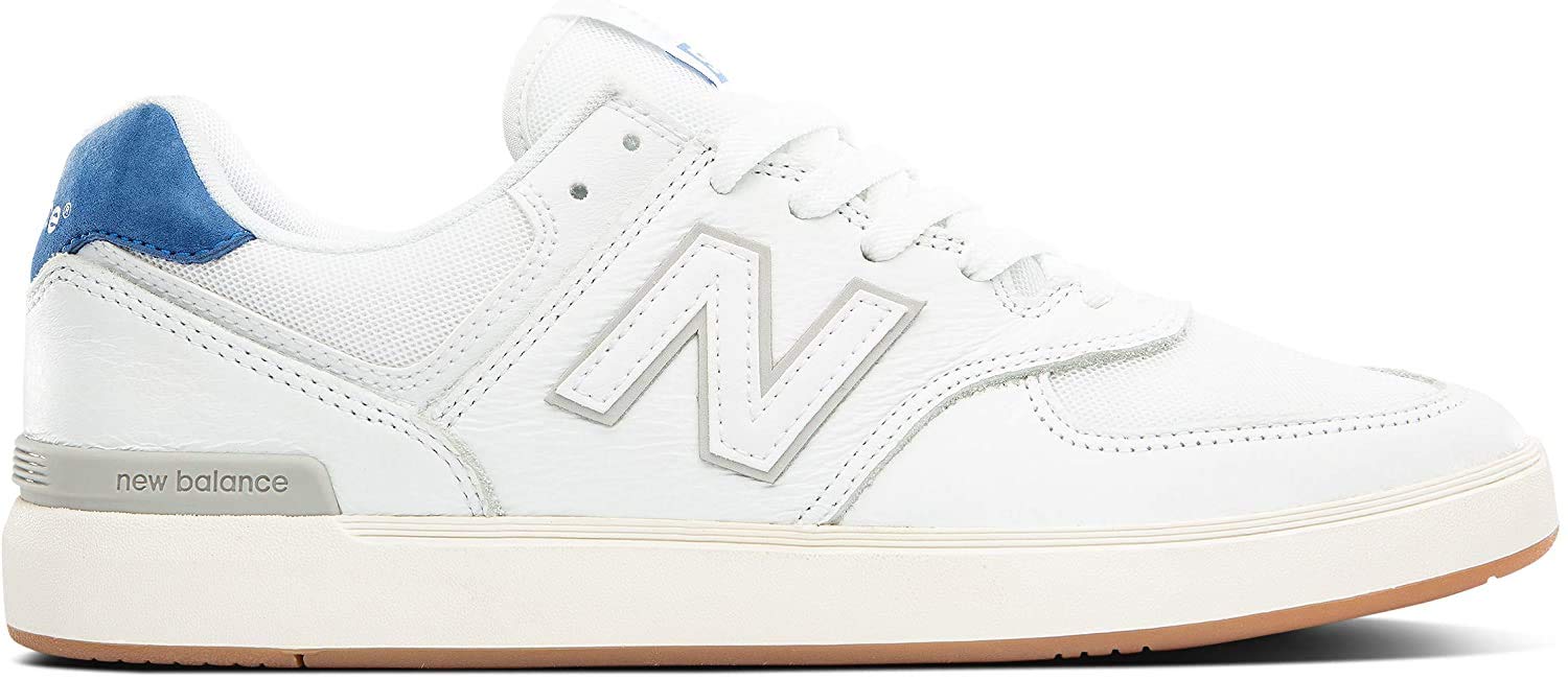 Mens All Coasts 574 V1 Sneaker White Royal 11 Wide Desertcart