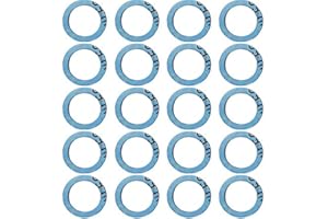 SPURICK 20 Pcs Lower Unit Drain Plug Seal Gasket, Gearcase Lube Drain Screw Washer Replacement for Mercury Outboard Evinude Mercruiser Outdrive Tohatsu 12-19183-3 12-19183Q02 12-19183K02 18-2244